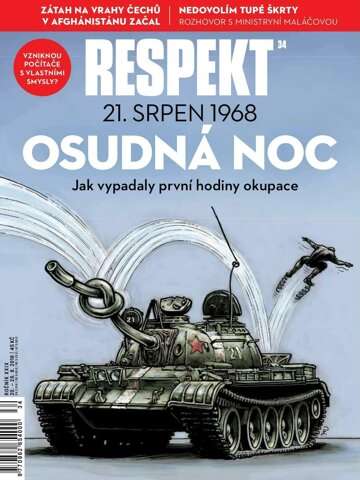 Obálka e-magazínu Respekt 34/2018