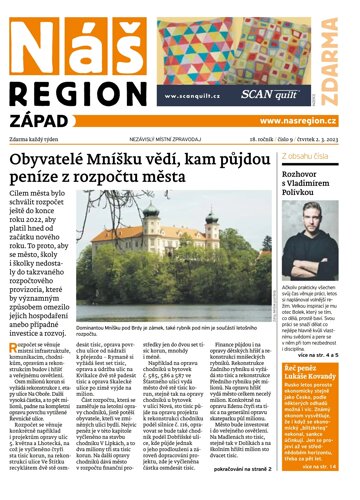Obálka e-magazínu Náš Region - Západ 9/2023