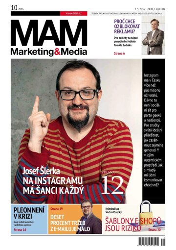 Obálka e-magazínu Marketing & Media 10 - 7.3.2016