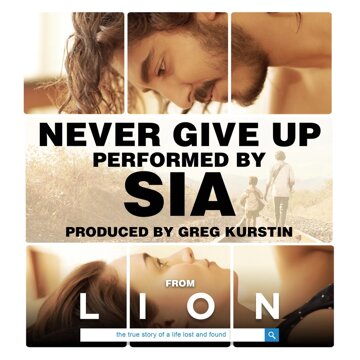 Obálka uvítací melodie Never Give Up (From "Lion" Soundtrack)