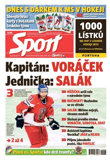 Obálka e-magazínu Sport 28.4.2015