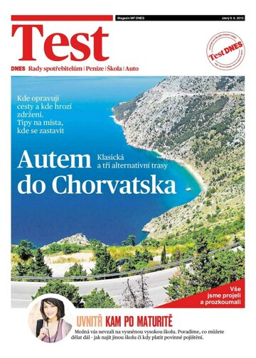 Obálka e-magazínu Magazín TEST DNES Čechy - 9.6.2015