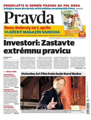 Obálka e-magazínu Pravda 1.4.2016