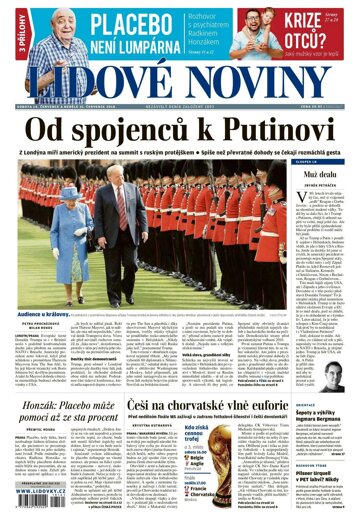 Obálka e-magazínu Lidové noviny 14.7.2018