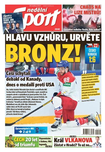 Obálka e-magazínu Nedělní Sport 29.5.2022