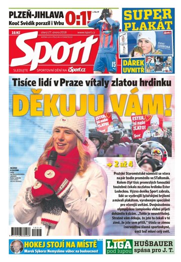 Obálka e-magazínu Sport 27.2.2018
