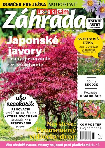 Obálka e-magazínu Záhrada 2018 07