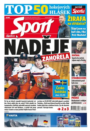 Obálka e-magazínu Sport 28.12.2017