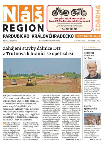 Obálka e-magazínu Náš Region - Pardubicko/Královéhradecko 3/2024