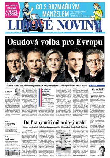 Obálka e-magazínu Lidové noviny 22.4.2017