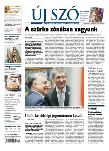 Obálka e-magazínu Új Szó 15.12.2017