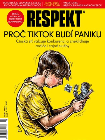 Obálka e-magazínu Respekt 15/2023