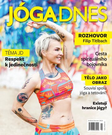 Obálka e-magazínu JÓGA DNES květen/ červen 2023