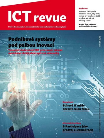 Obálka e-magazínu Ekonom 24 - 16.06.2016 - příloha ICT Revue