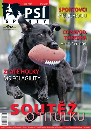 Obálka e-magazínu Psí sporty 6/2015