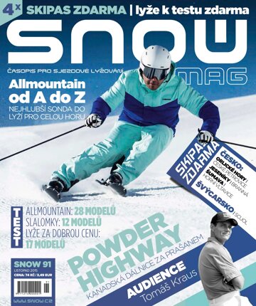 Obálka e-magazínu SNOW 91 - listopad 2015