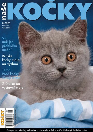 Obálka e-magazínu Naše kočky 8/2023