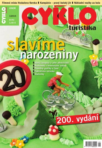 Obálka e-magazínu Cykloturistika 1/2015