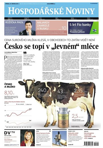 Obálka e-magazínu Hospodářské noviny 111 - 10.6.2015