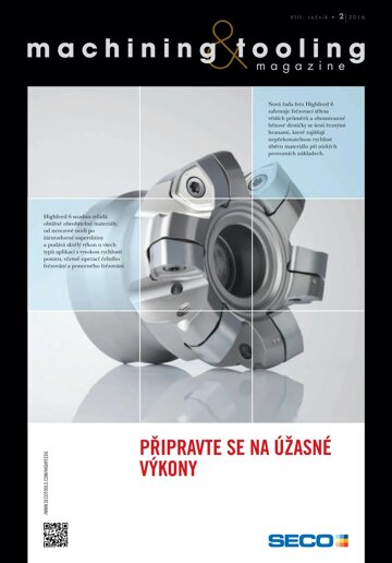 Obálka e-magazínu machining and tooling magazine 2/2016