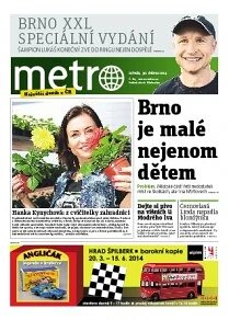 Obálka e-magazínu METRO Brno XXL - 30.4.2014