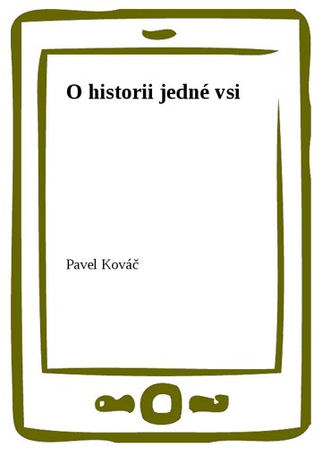 Obálka knihy O historii jedné vsi