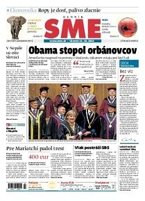 Obálka e-magazínu SME 21.10.2014