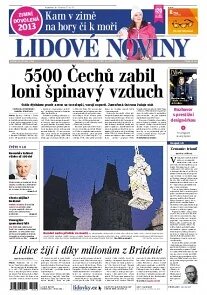Obálka e-magazínu Lidové noviny 18.10.2013