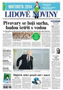 Obálka e-magazínu Lidové noviny 1.4.2014