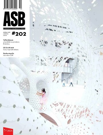 Obálka e-magazínu ASB Architektúra Stavebníctvo Biznis10/2018
