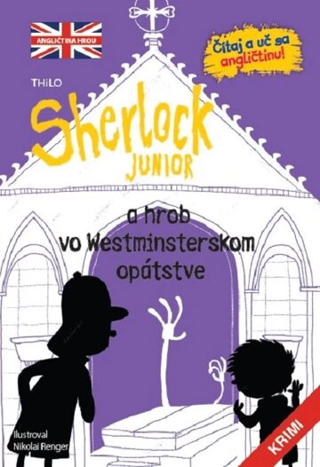 Obálka knihy Sherlock Junior a hrob vo Westmisterskom opátstve