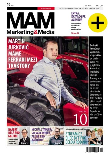 Obálka e-magazínu Marketing & Media 19 - 7.5.2018