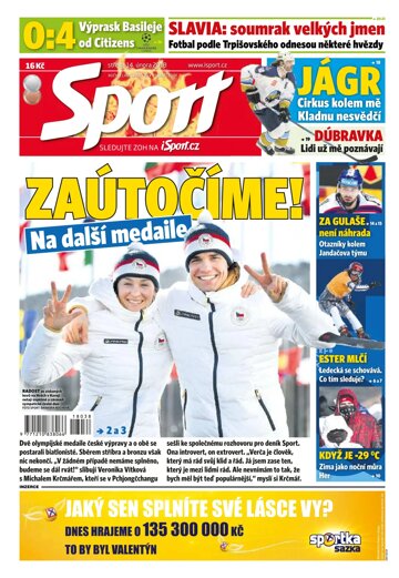 Obálka e-magazínu Sport 14.2.2018