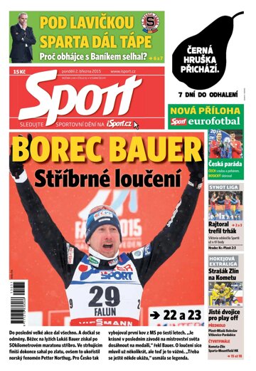 Obálka e-magazínu Sport 2.3.2015