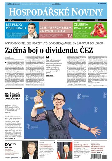 Obálka e-magazínu Hospodářské noviny 036 - 20.2.2017