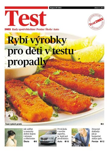 Obálka e-magazínu TEST DNES - 5.5.2015