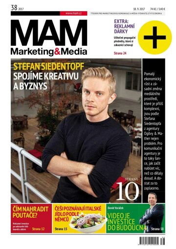 Obálka e-magazínu Marketing & Media 38 - 18.9.2017