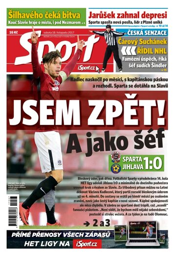 Obálka e-magazínu Sport 18.11.2017