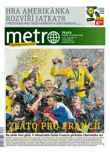 Obálka e-magazínu deník METRO 16.7.2018
