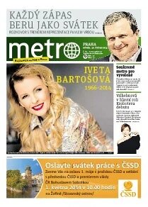 Obálka e-magazínu deník METRO 30.4.2014
