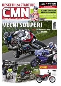 Obálka e-magazínu ČESKÉ MOTOCYKLOVÉ NOVINY 3/2014