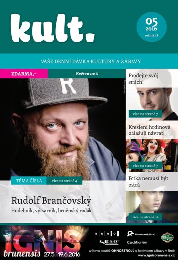 Obálka e-magazínu Kult 05/2016