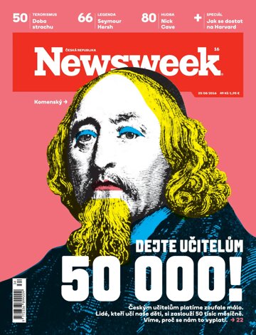 Obálka e-magazínu Newsweek CZ 16/2016