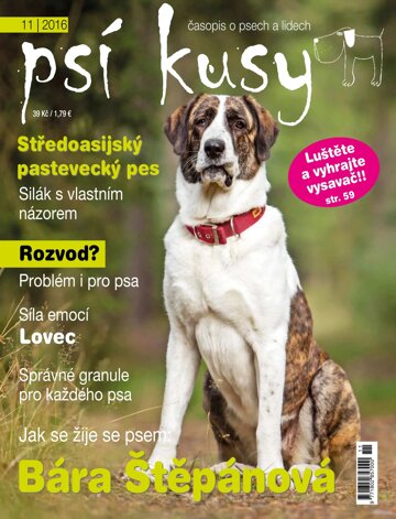Obálka e-magazínu Psí kusy 11/2016