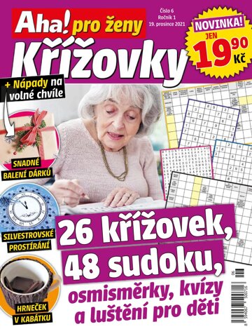 Obálka e-magazínu Aha! pro ženy křížovky 6/2021