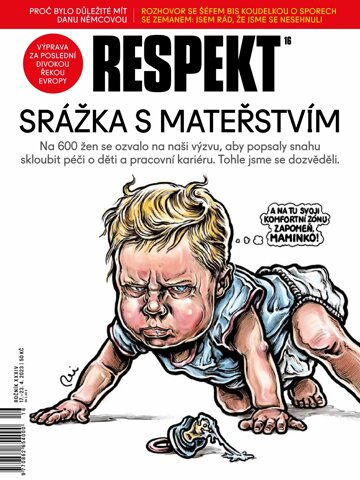Obálka e-magazínu Respekt 16/2023