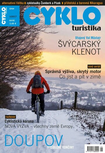 Obálka e-magazínu Cykloturistika 1/2017