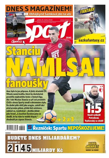 Obálka e-magazínu Sport 26.1.2018