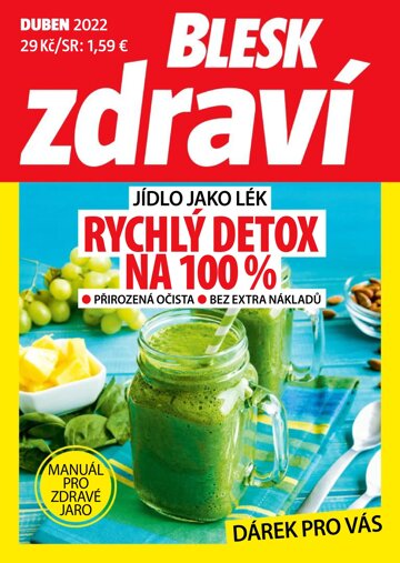 Obálka e-magazínu Příloha Blesk Zdraví Detox - 4/2022