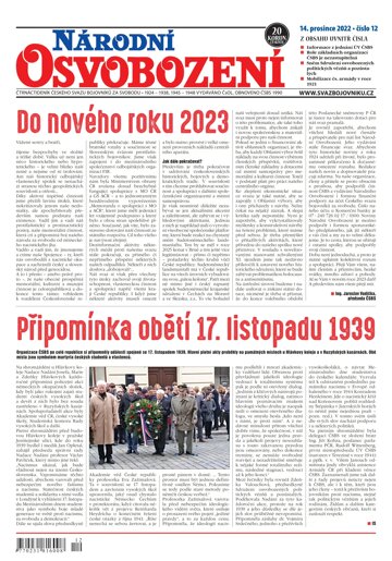 Obálka e-magazínu Národní Osvobození 12/2022